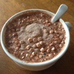 How do you drink hot chocolate?